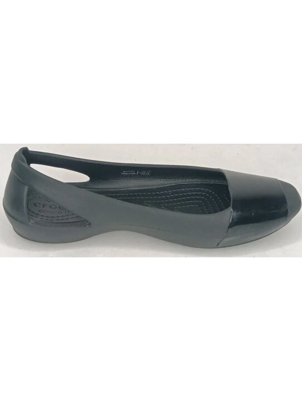 Crocs Sienna Womens Size 5 Iconic Comfort Ballet Flats Slip On Shoes Black